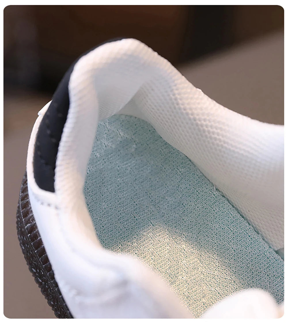 Spring Sport Shoes For Children PU Leather Ergonomics Kids Sneakers Soft-soled Children's Sneakers Boy's Girl's Tennis Shoes by My Store