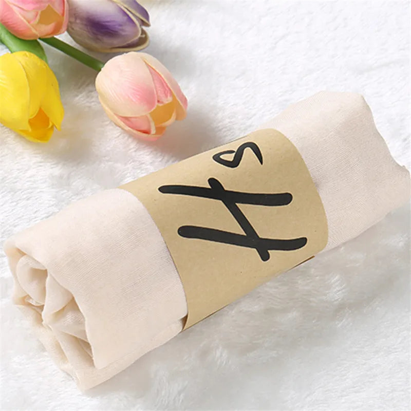 Luxury Brand Women Scarf Cotton Hijab Scarf Pashmina Lady Shawls And Wraps Head Scarves Neck Bandana Men Scarf/Black Scarves by My Store