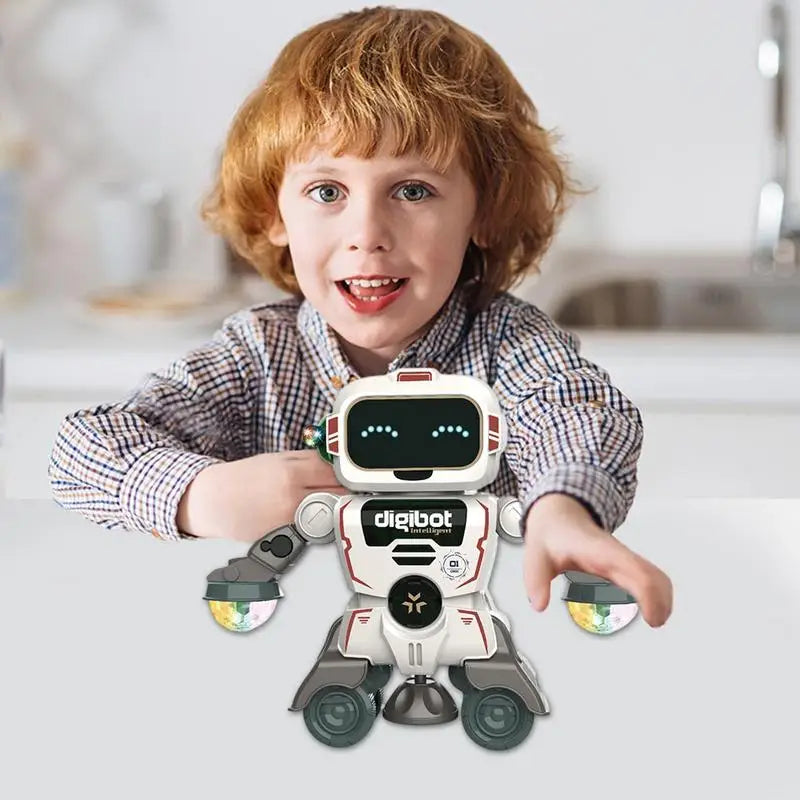 Robot Toys For Kids 360 Spinning Music Dancing Robots With Colorful Lights Toddlers Smart Interactive Electronic Toy Baby by My Store
