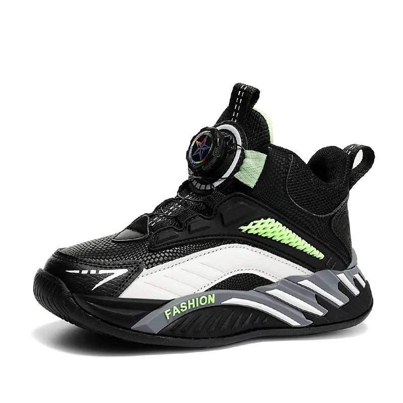 Autumn Children Shoes Boys Sneaker Breathable Non-slip High Top Sneaker Comfort School Tennis Sports Shoes for Boy by My Store