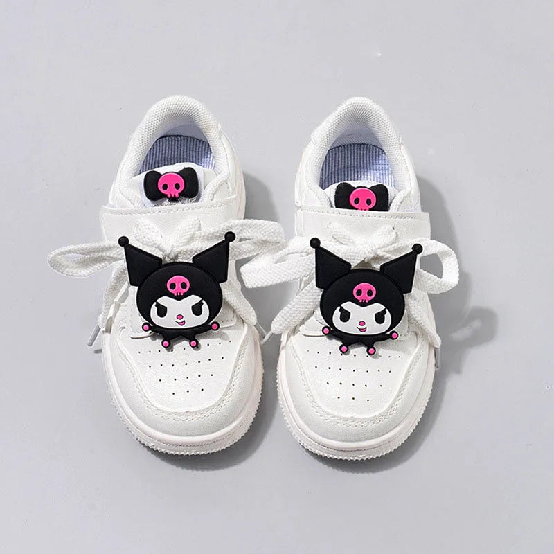 Sanrio Kuromi Children's Casual Shoes Girls Cute Cartoon Comfortable Board Shoes Breathable Non Slip Running Shoes Sneakers by My Store