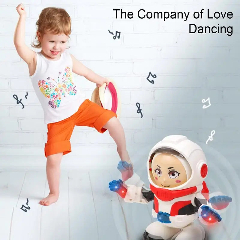 Robot Toys For Kids 360 Spinning Music Dancing Robots With Colorful Lights Toddlers Smart Interactive Electronic Toy Baby by My Store
