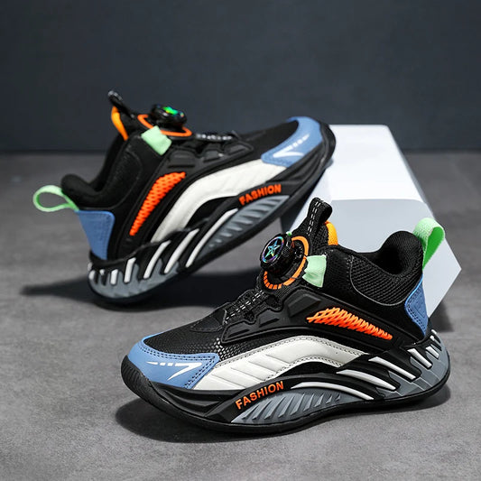 Autumn Children Shoes Boys Sneaker Breathable Non-slip High Top Sneaker Comfort School Tennis Sports Shoes for Boy by My Store