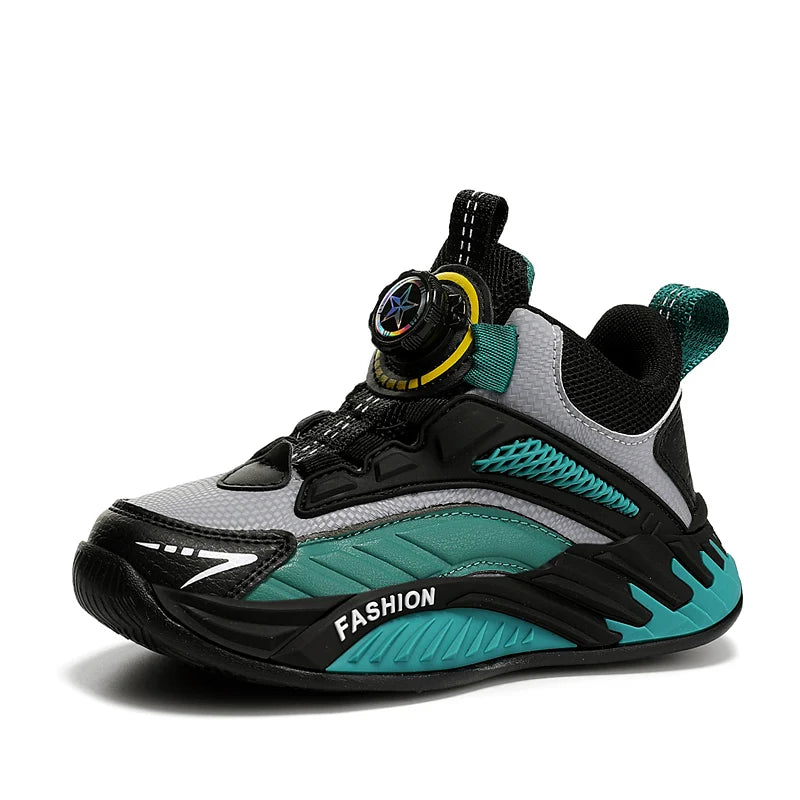 Autumn Children Shoes Boys Sneaker Breathable Non-slip High Top Sneaker Comfort School Tennis Sports Shoes for Boy by My Store