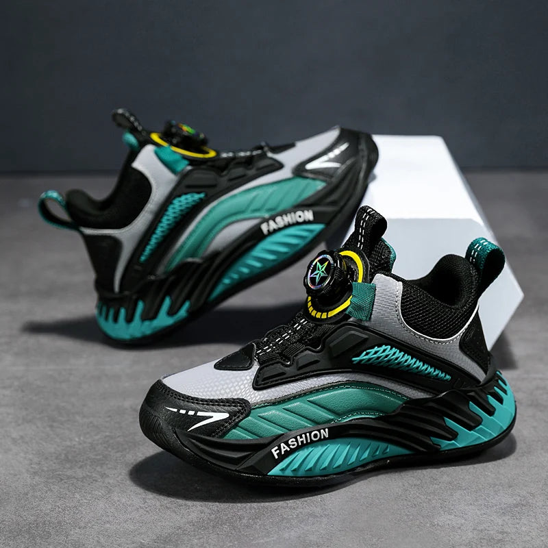 Autumn Children Shoes Boys Sneaker Breathable Non-slip High Top Sneaker Comfort School Tennis Sports Shoes for Boy by My Store