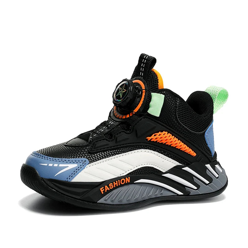 Autumn Children Shoes Boys Sneaker Breathable Non-slip High Top Sneaker Comfort School Tennis Sports Shoes for Boy by My Store