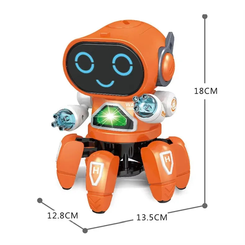 Kids Dance Robots Music LED 6 Claws Octopus Robot Birthday Gift Toys For Children Early Education Baby Toy Boys Girls by My Store