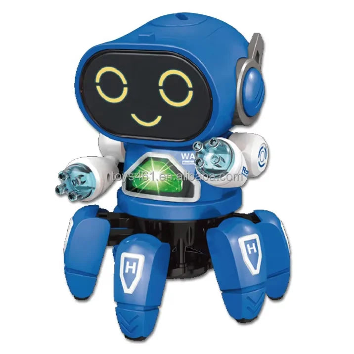 Kids Dance Robots Music LED 6 Claws Octopus Robot Birthday Gift Toys For Children Early Education Baby Toy Boys Girls by My Store