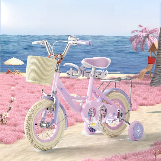 Princess Elsa Kids Bike Girls 3 to 6 to 12 years old kids Girls Bike 10 Women's Bike by My Store