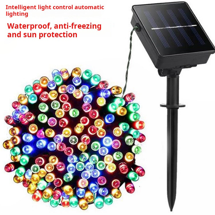 LED remote control solar lights, outdoor strings, wholesale courtyards, outdoor homestays, christmas lights, 8, camping atmosphere lights by eprolo