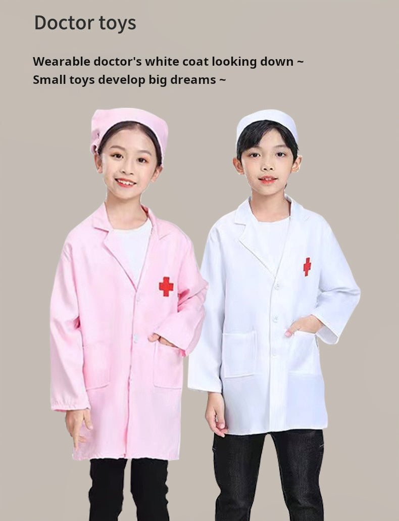 Kids Doctor Playset Tool Medical Box Boy Girl Play Home Nurse Injection Stethoscope Baby