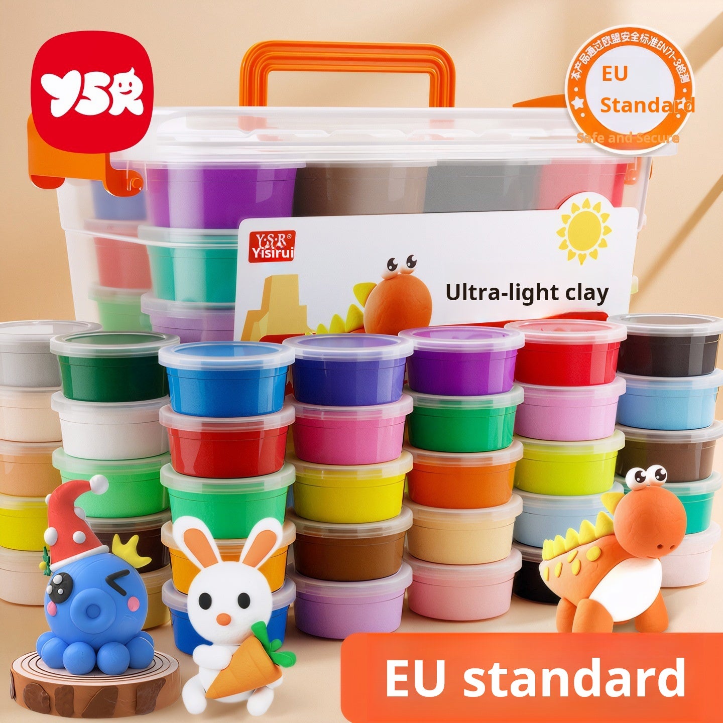 Ultra light clay children's environmental protection dough 24 color plasticine space light clay kindergarten 36 handmade DIY toys