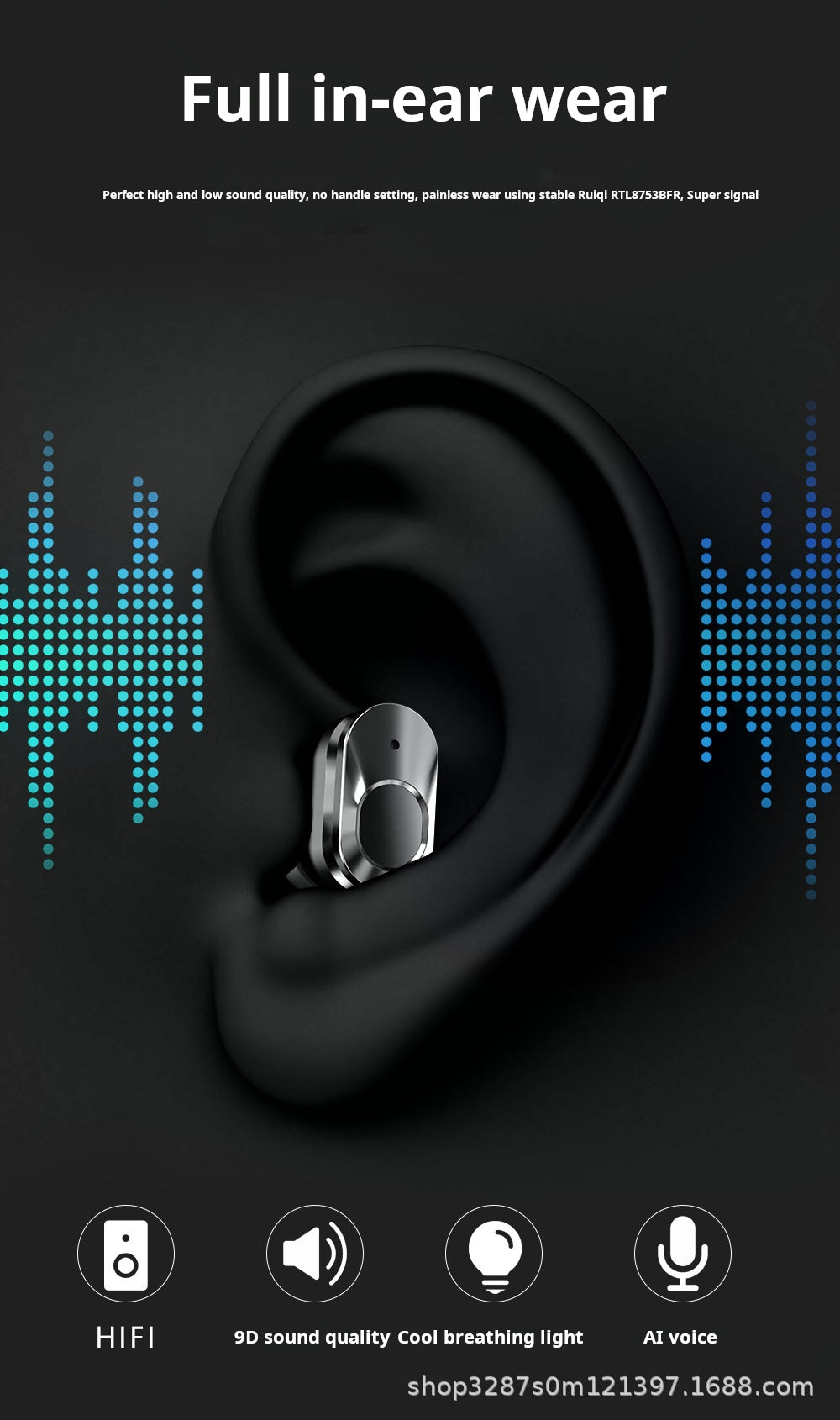 T92 headphones: body temperature, heart rate, blood pressure, blood oxygen, 2-in-1, Bluetooth call, multi-sport mode, music, smart watch