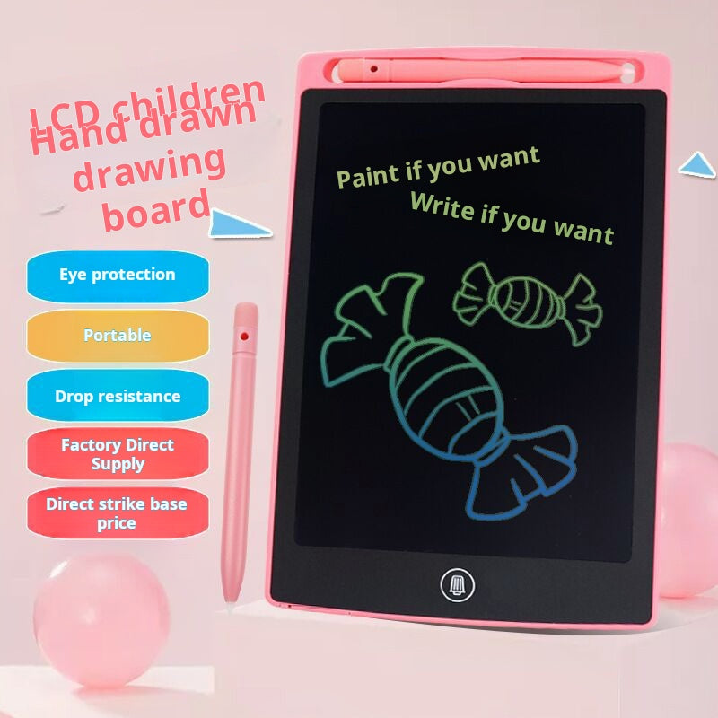Children's drawing board, LCD large screen handwriting board, erasable electronic drawing board, graffiti board, student small blackboard, educational toys