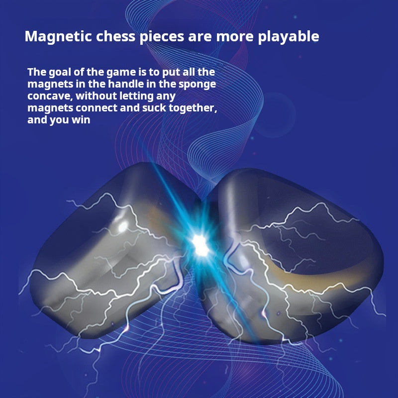 Magnetic effect chess board game training, concentration chess, puzzle fun, children's thinking logic, PK toy battle chess