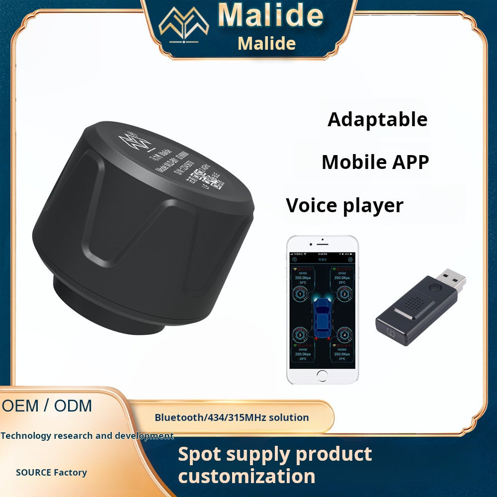 Adapted to mobile phone APP intelligent high-precision automotive tire pressure detector universal tire wireless external sensor